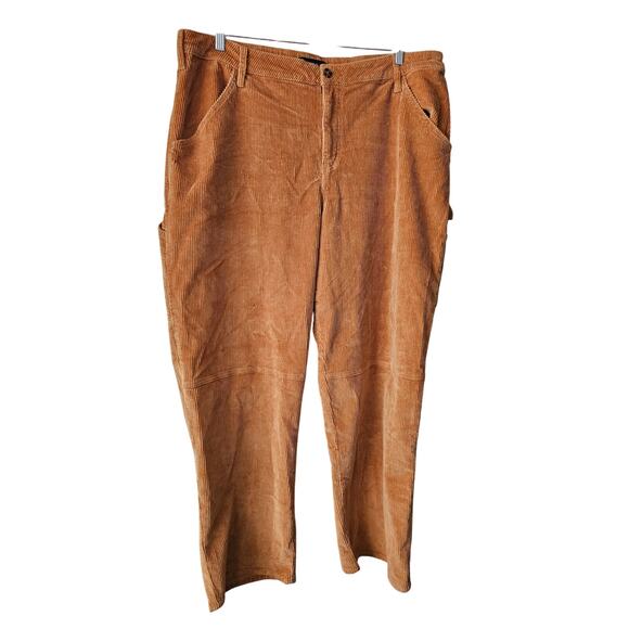 Fashion to Figure Womens Wide Leg Carpenter Style Corduroy Pants Sz 2 (Fits 2X) - Picture 4 of 16